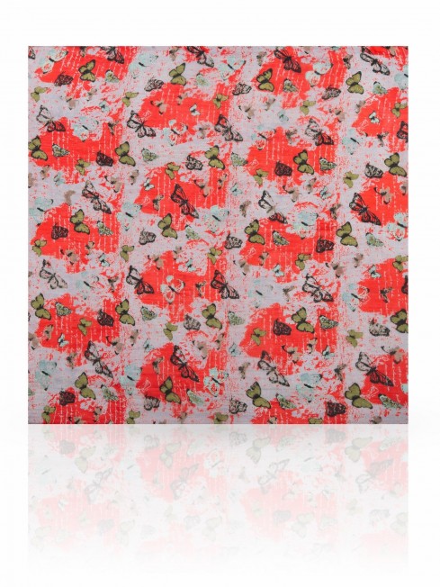 Палантин Женский S-VINATGE.BUTTERFLY/RED